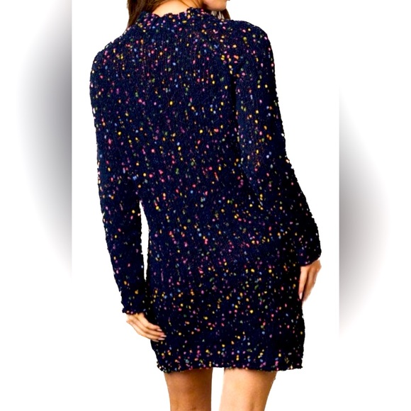 WOMEN'S MULTI COLOR SWEATER MINI DRESS - Picture 2 of 2